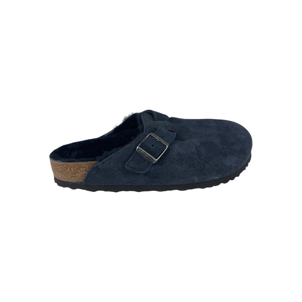 Birkenstock Boston Shearling Night Suede Leather Men Size 9 (42) No Box
